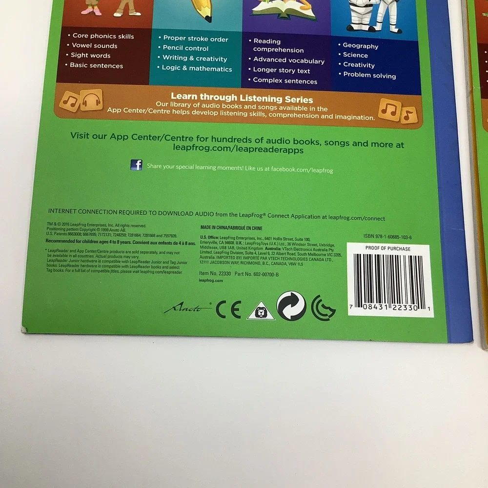LeapFrog LeapReader Early Reading Books Lot 2‎ Best Job I Spy Sky Hardcover